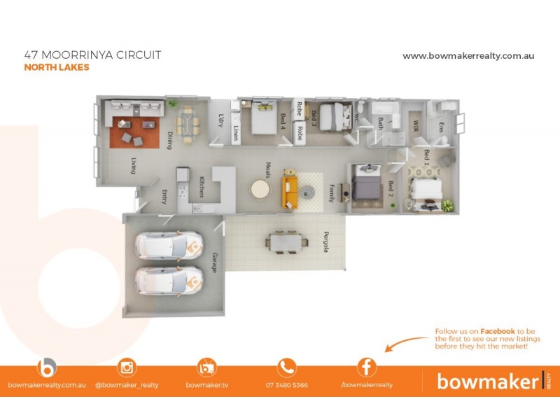 47 Moorrinya Circuit, North Lakes QLD 4509 Floorplan
