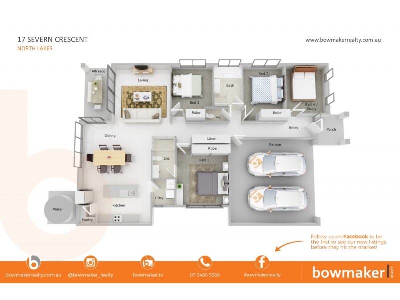 17 Severn Crescent, North Lakes QLD 4509 Floorplan