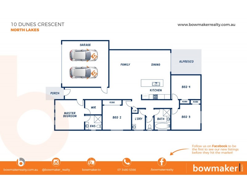 10 Dunes Crescent, North Lakes QLD 4509 Floorplan