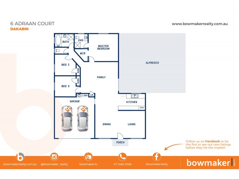 6 Adraan Court, Dakabin QLD 4503 Floorplan