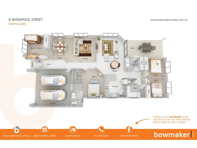 8 Washpool Street, North Lakes QLD 4509 Floorplan