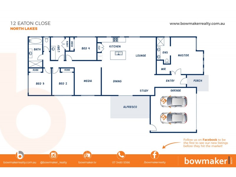 12 Eaton Close, North Lakes QLD 4509 Floorplan