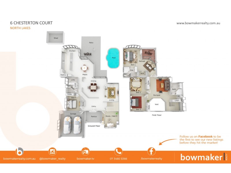 6 Chesterton Court, North Lakes QLD 4509 Floorplan