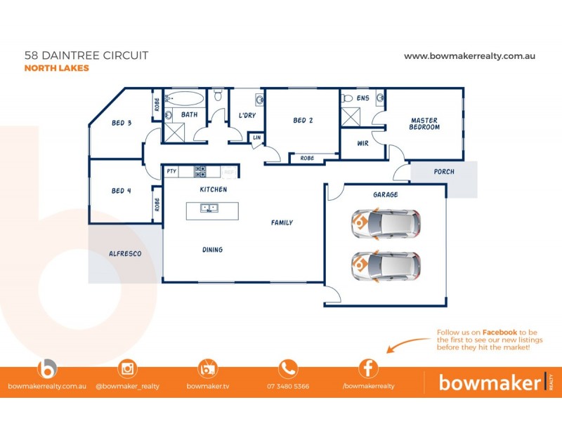 58 Daintree Circuit, North Lakes QLD 4509 Floorplan