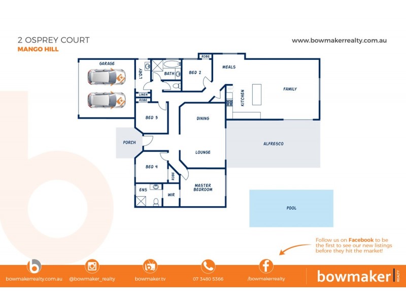 2 Osprey Court, Mango Hill QLD 4509 Floorplan