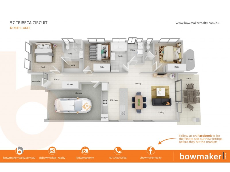 57 Tribeca Circuit, North Lakes QLD 4509 Floorplan
