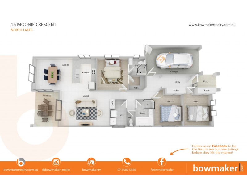 16 Moonie Crescent, North Lakes QLD 4509 Floorplan