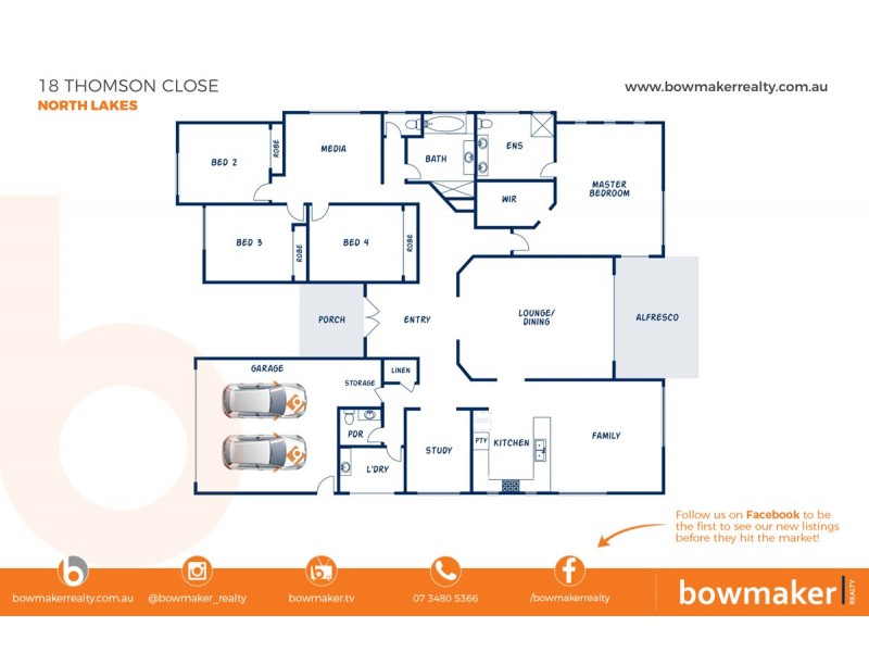 18 Thomson Close, North Lakes QLD 4509 Floorplan