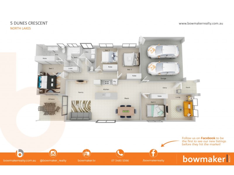 5 Dunes Crescent, North Lakes QLD 4509 Floorplan