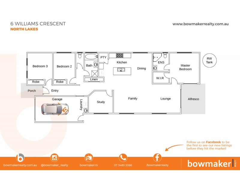 6 Williams Crescent, North Lakes QLD 4509 Floorplan
