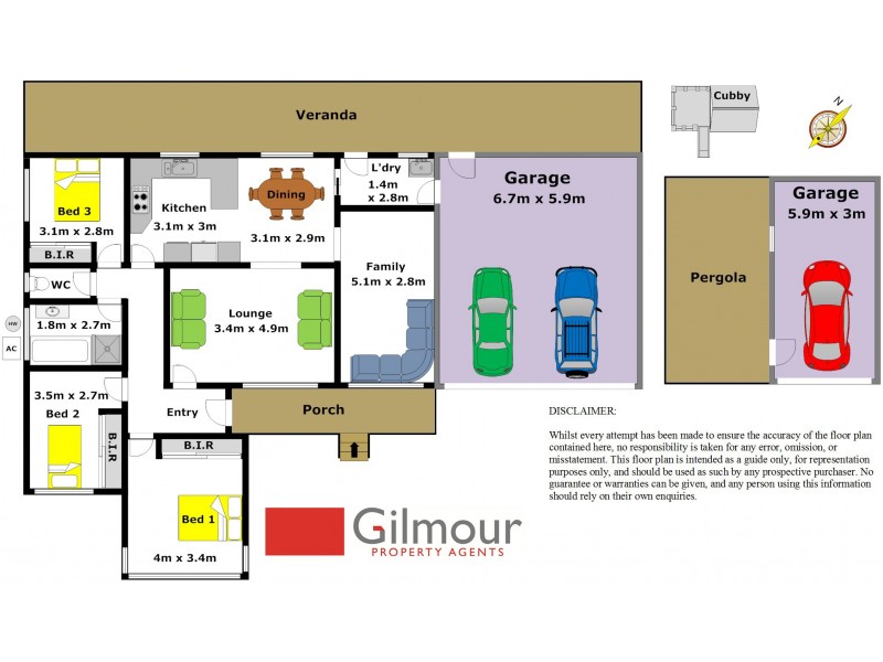 1 Caledonian Avenue, Winston Hills NSW 2153 Floorplan