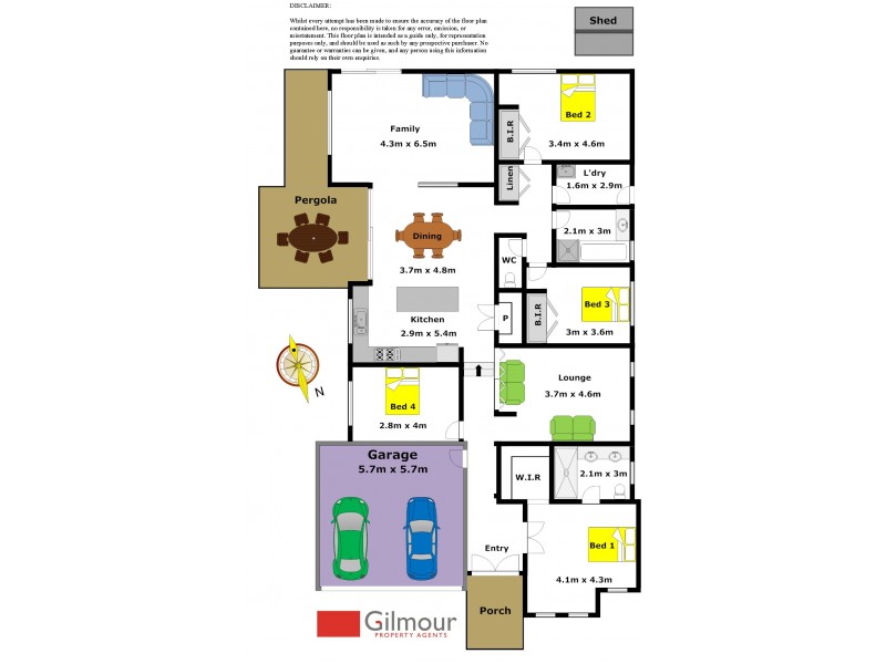 19 Honeyeater Crescent, Beaumont Hills NSW 2155 Floorplan