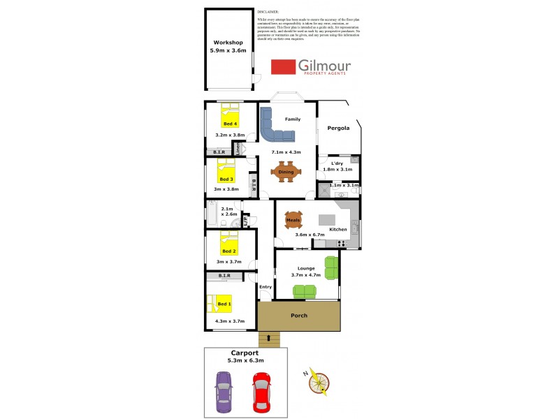 4 Girralong Avenue, Baulkham Hills NSW 2153 Floorplan