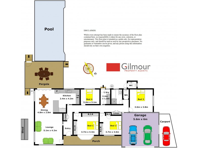 5 Beresford Avenue, Baulkham Hills NSW 2153 Floorplan