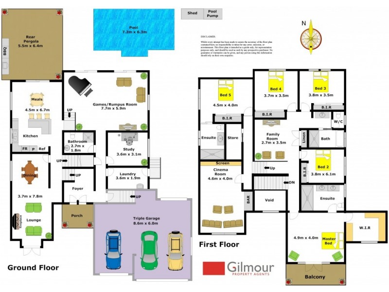 15 Monarch Close, Rouse Hill NSW 2155 Floorplan