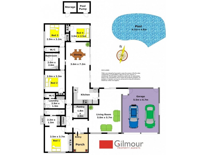 12 Damsel Court, Castle Hill NSW 2154 Floorplan