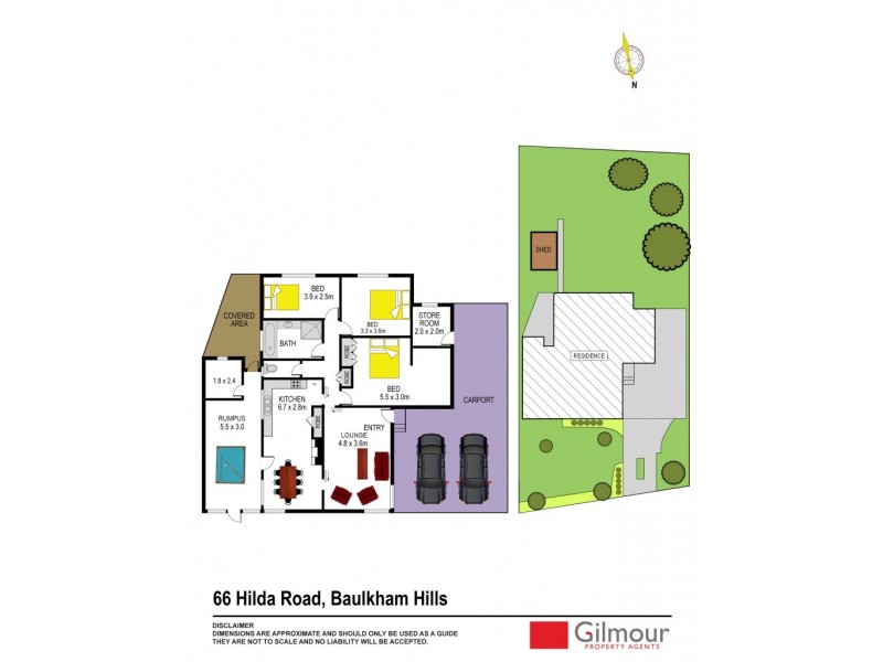 66 Hilda Road, Baulkham Hills NSW 2153 Floorplan