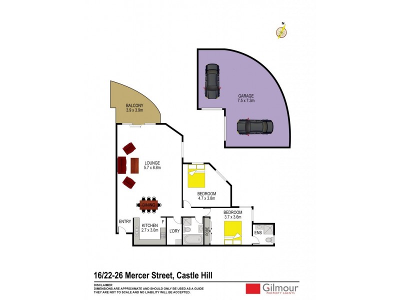 16/22-26 Mercer Street, Castle Hill NSW 2154 Floorplan