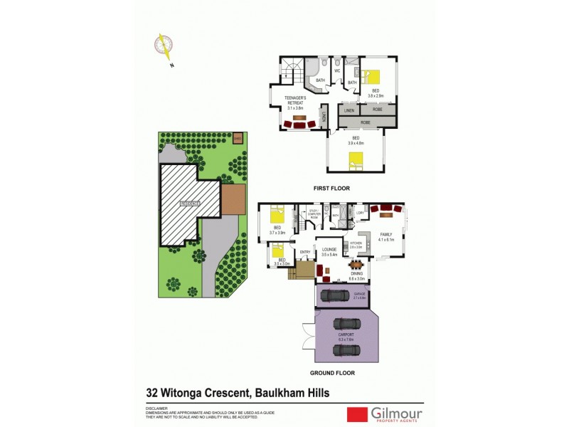 32 Witonga Crescent, Baulkham Hills NSW 2153 Floorplan