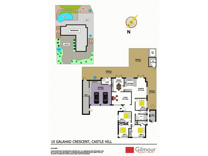 10 Galahad Crescent, Castle Hill NSW 2154 Floorplan