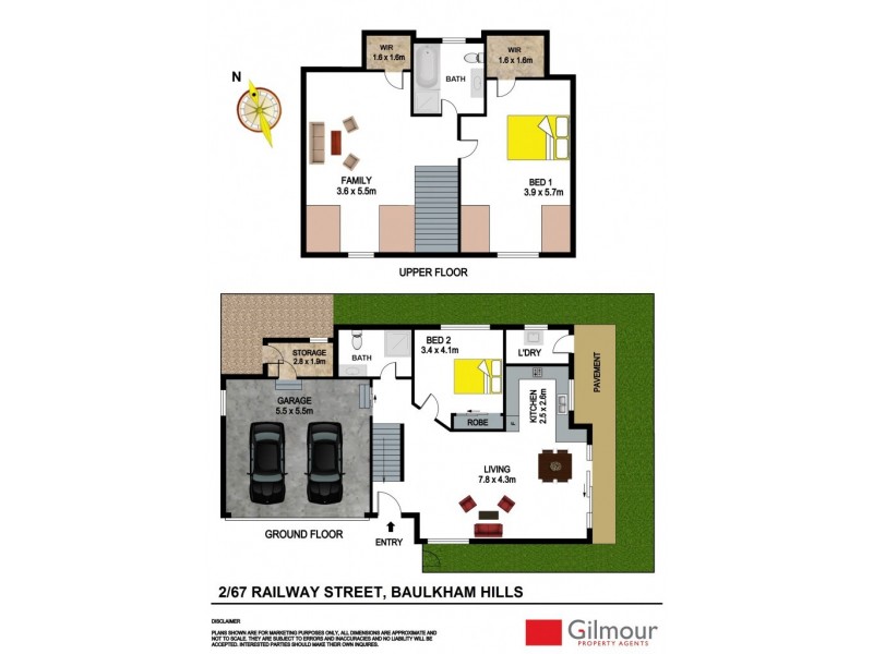 2/67-69 Railway Street, Baulkham Hills NSW 2153 Floorplan