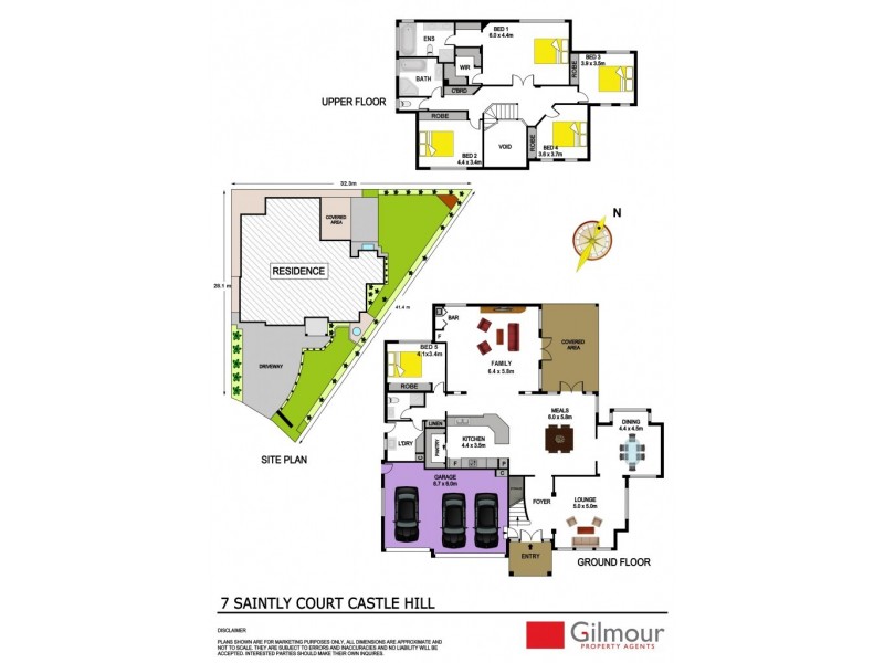7 Saintly Court, Castle Hill NSW 2154 Floorplan