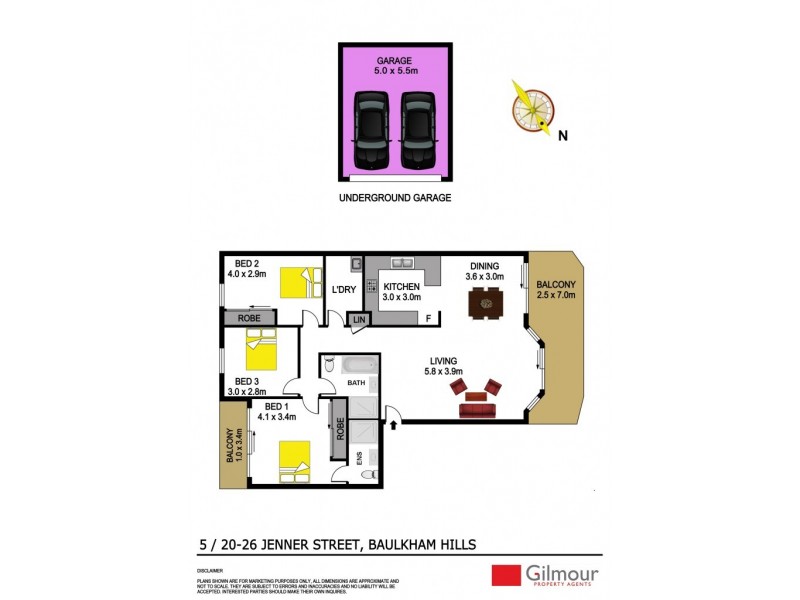 5/20-26 Jenner Street, Baulkham Hills NSW 2153 Floorplan