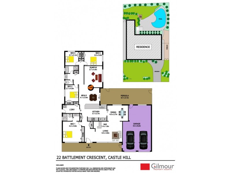 22 Battlement Crescent, Castle Hill NSW 2154 Floorplan