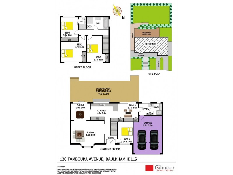120 Tamboura Avenue, Baulkham Hills NSW 2153 Floorplan