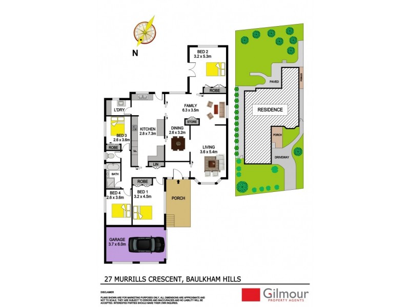 27 Murrills Crescent, Baulkham Hills NSW 2153 Floorplan