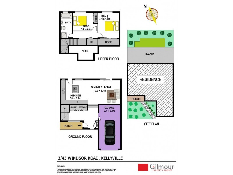 3/45 Windsor Road, Kellyville NSW 2155 Floorplan