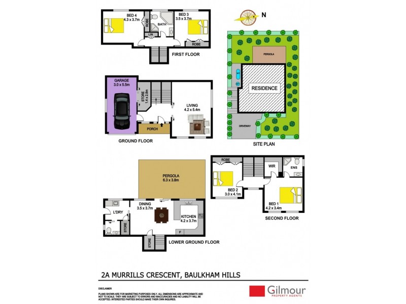 2A Murrills Crescent, Baulkham Hills NSW 2153 Floorplan