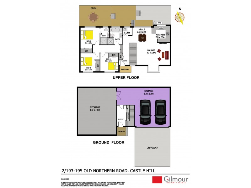 2/193-195 Old Northern Road, Castle Hill NSW 2154 Floorplan