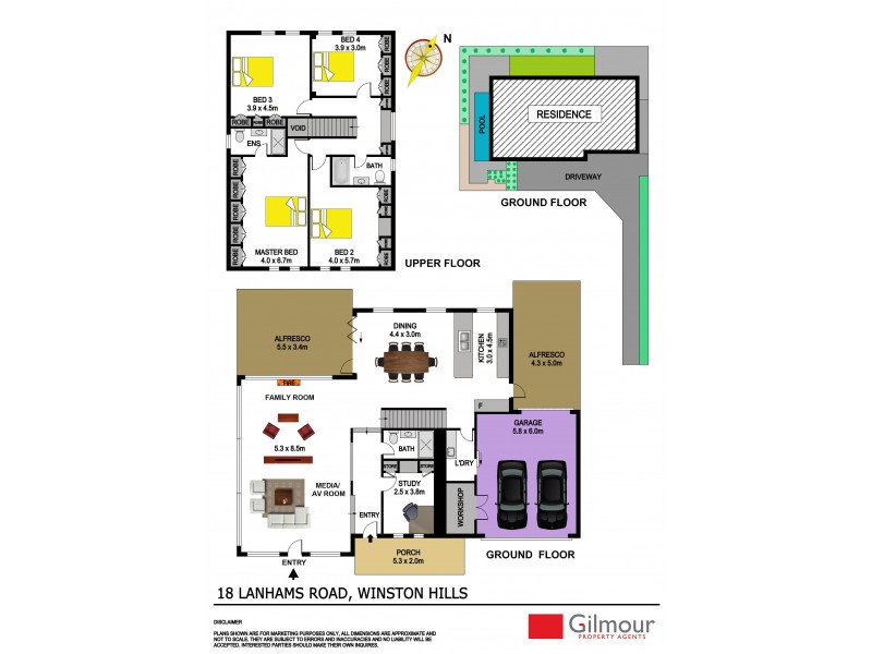 18 Lanhams Road, Winston Hills NSW 2153 Floorplan