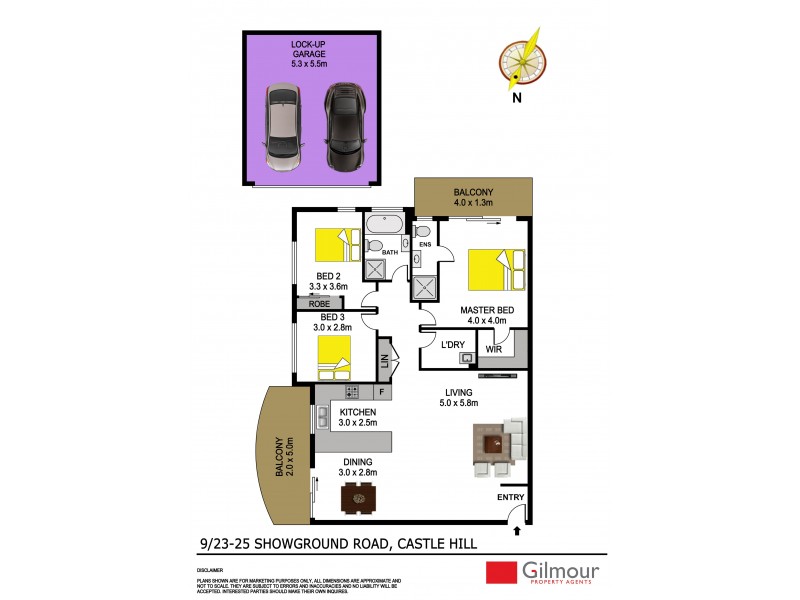 9/23-25 Showground Road, Castle Hill NSW 2154 Floorplan