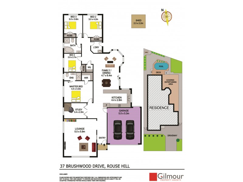 37 Brushwood Drive, Rouse Hill NSW 2155 Floorplan