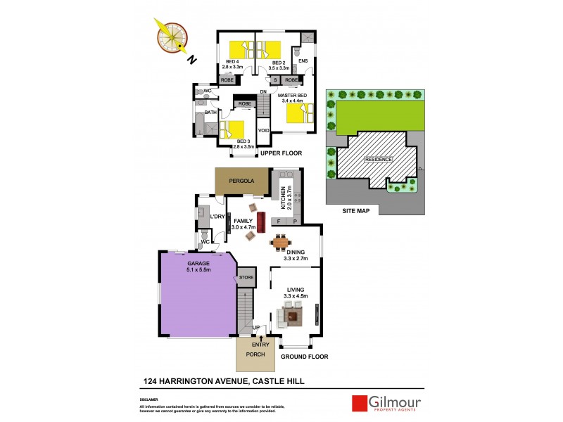 124 Harrington Avenue, Castle Hill NSW 2154 Floorplan