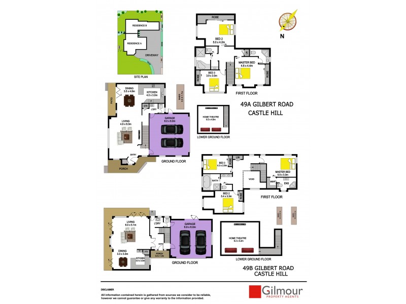 49A & 49B Gilbert Road, Castle Hill NSW 2154 Floorplan