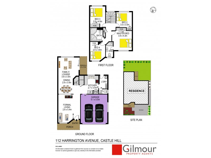 112 Harrington Avenue, Castle Hill NSW 2154 Floorplan