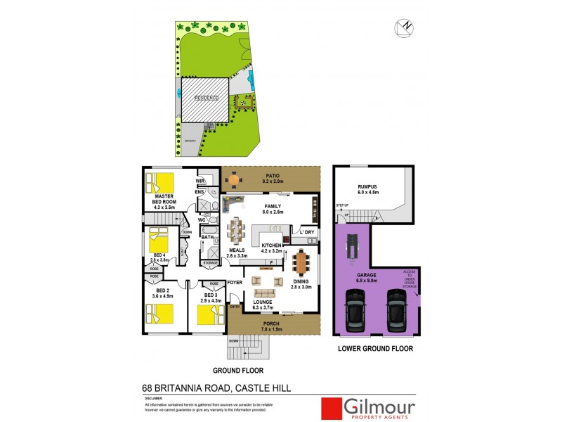 68 Britannia Road, Castle Hill NSW 2154 Floorplan
