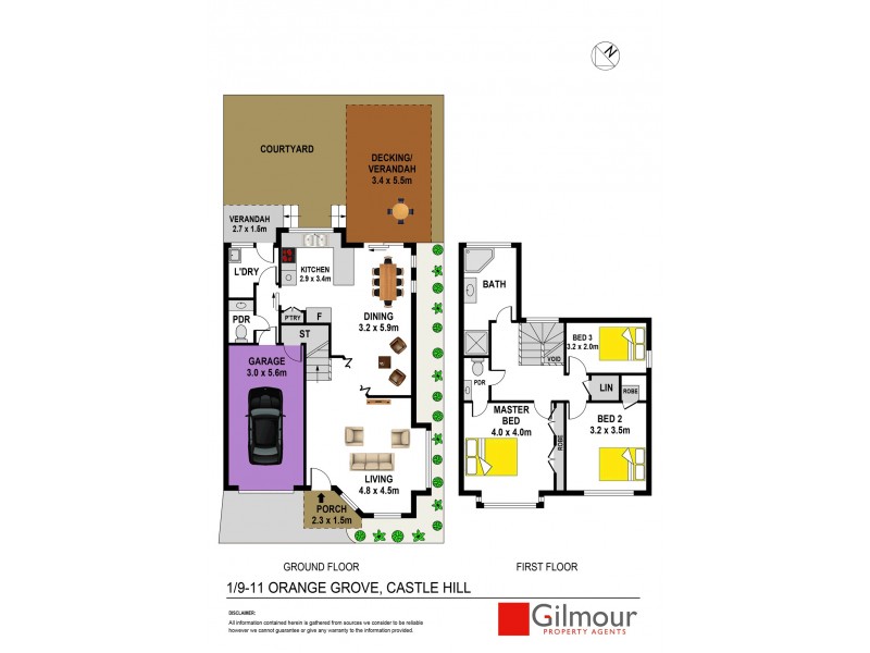 1/9-11 Orange Grove, Castle Hill NSW 2154 Floorplan