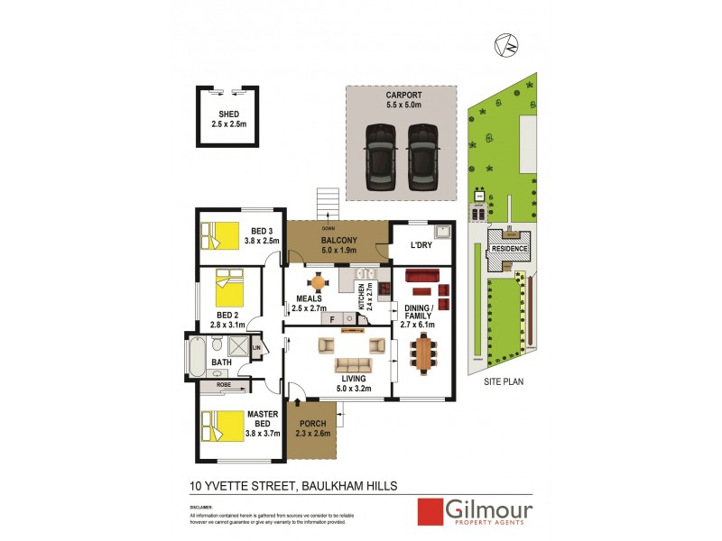 10 Yvette Street, Baulkham Hills NSW 2153 Floorplan
