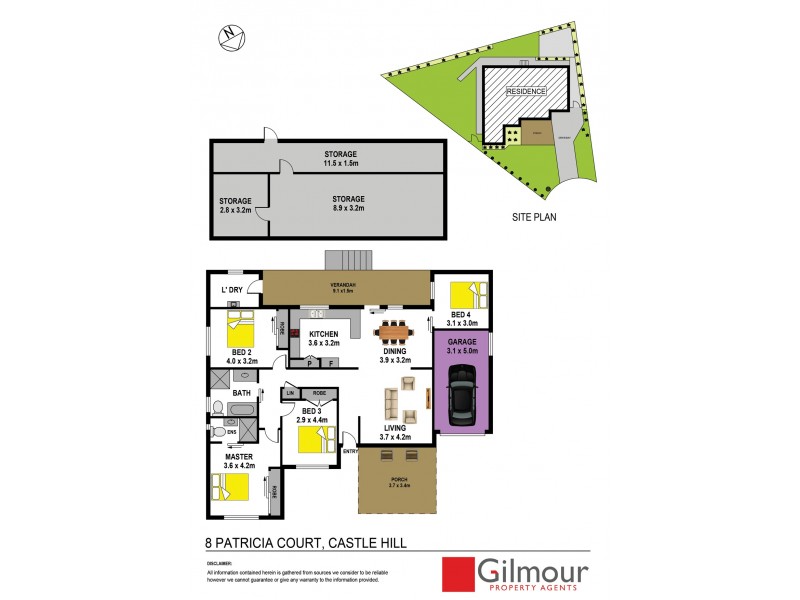 8 Patricia Court, Castle Hill NSW 2154 Floorplan