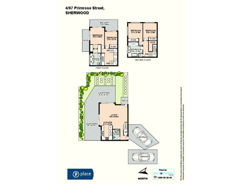 4/93 Primrose Street, Sherwood QLD 4075 Floorplan
