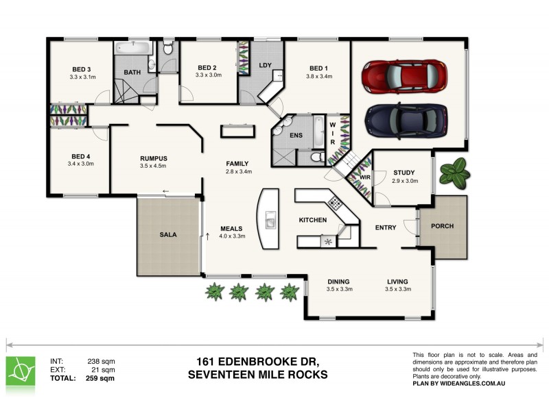 161 Edenbrooke Drive, Seventeen Mile Rocks QLD 4073 Floorplan