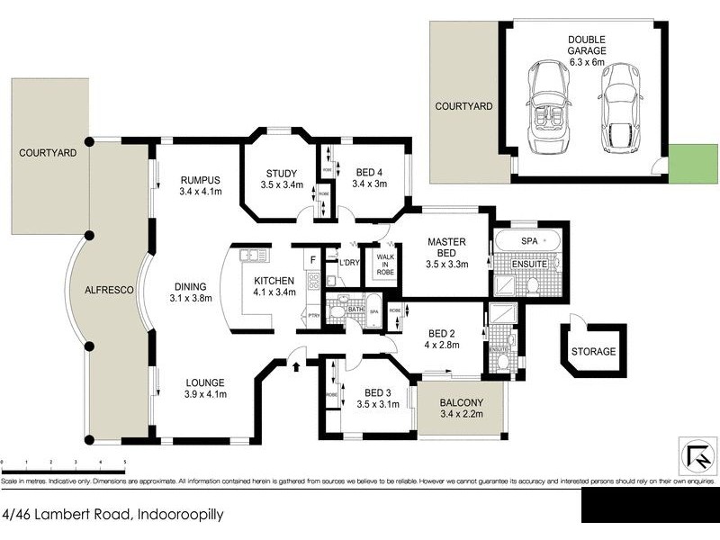 4/46 Lambert Road, Indooroopilly QLD 4068 Floorplan