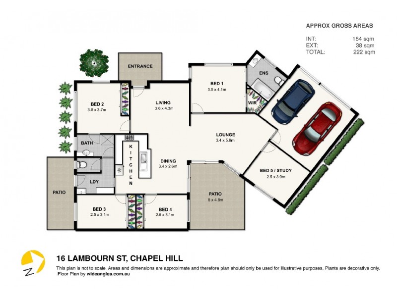 16 Lambourn Street, Chapel Hill QLD 4069 Floorplan