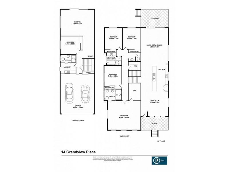 14 Grandview Place, Oxley QLD 4075 Floorplan
