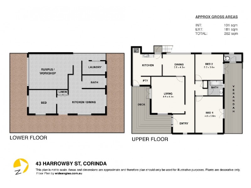 43 Harrowby Street, Corinda QLD 4075 Floorplan