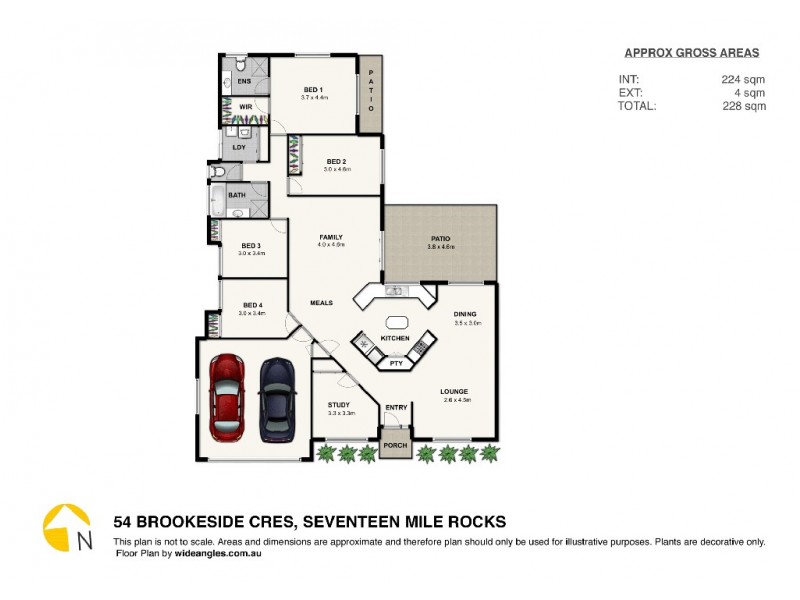 54 Brookeside Crescent, Seventeen Mile Rocks QLD 4073 Floorplan
